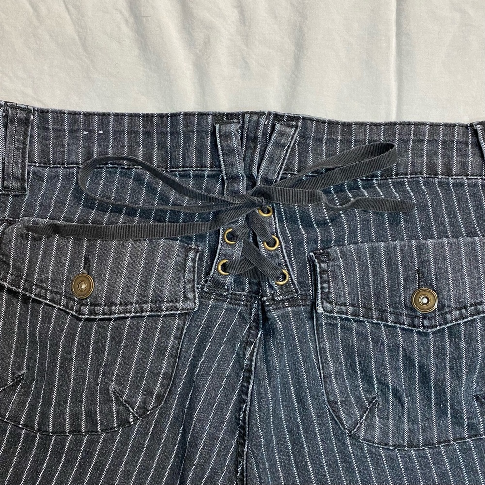Venezia denim pinstripe capri jeans corset 16